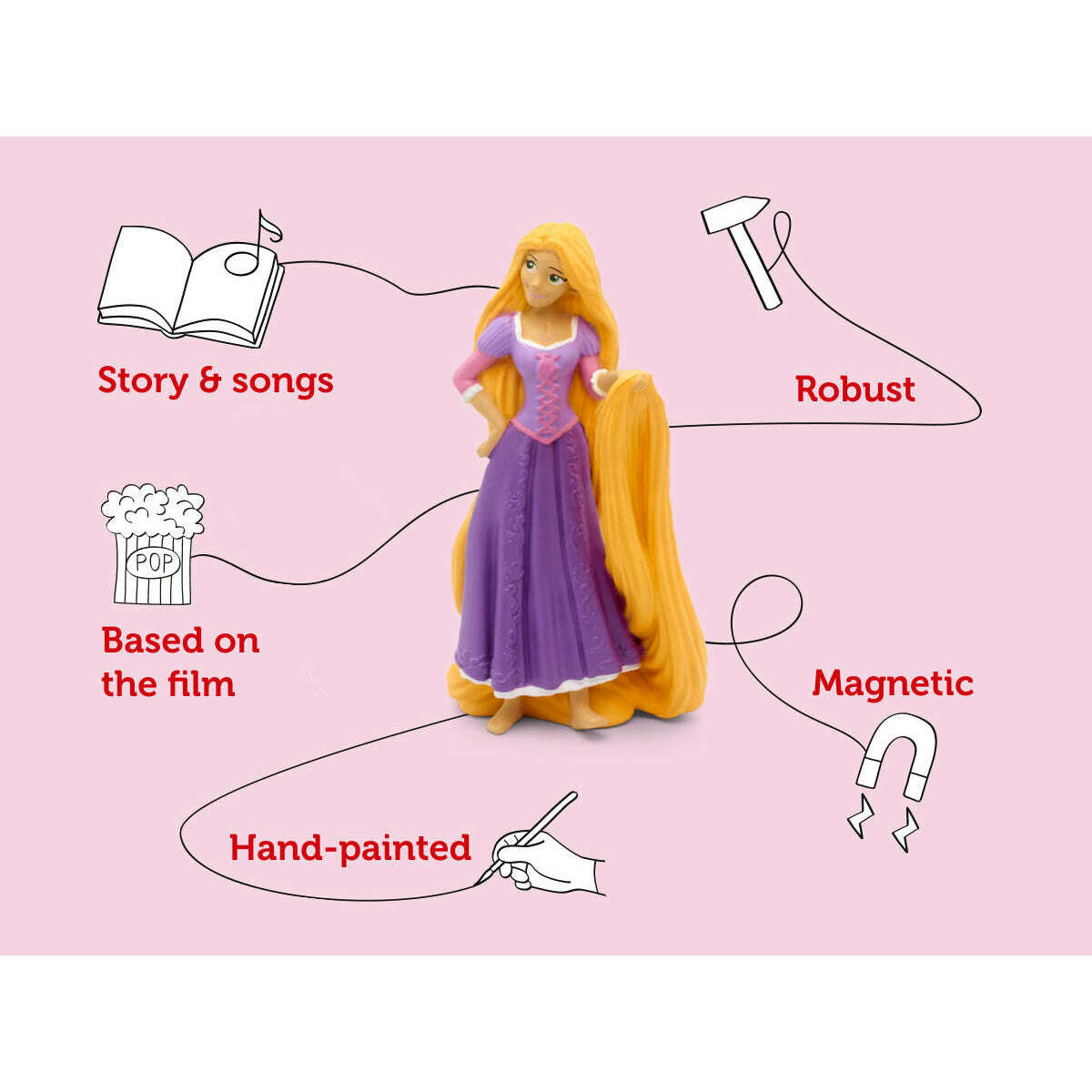 Toys N Tuck:Tonies Audio Character Disney Tangled Rapunzel,Tonies