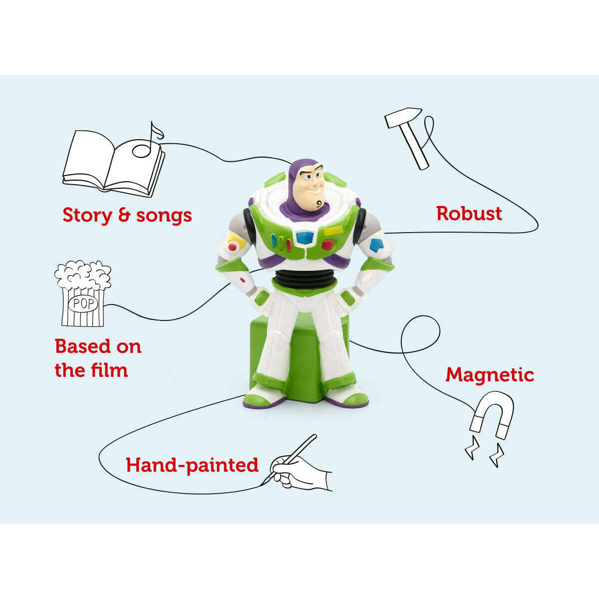 Toys N Tuck:Tonies Audio Character Disney Pixar Toy Story Buzz Lightyear,Tonies