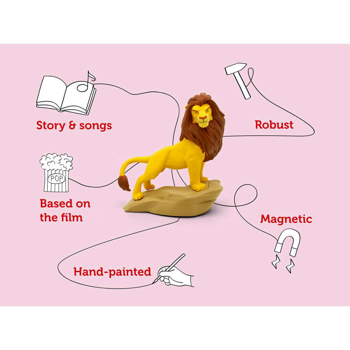 Toys N Tuck:Tonies Audio Character Disney The Lion King Simba,Tonies