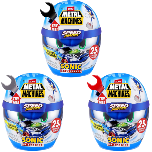 Toys N Tuck:Metal Machines Speed Heroes Helmet Sonic The Hedgehog,Metal Machines