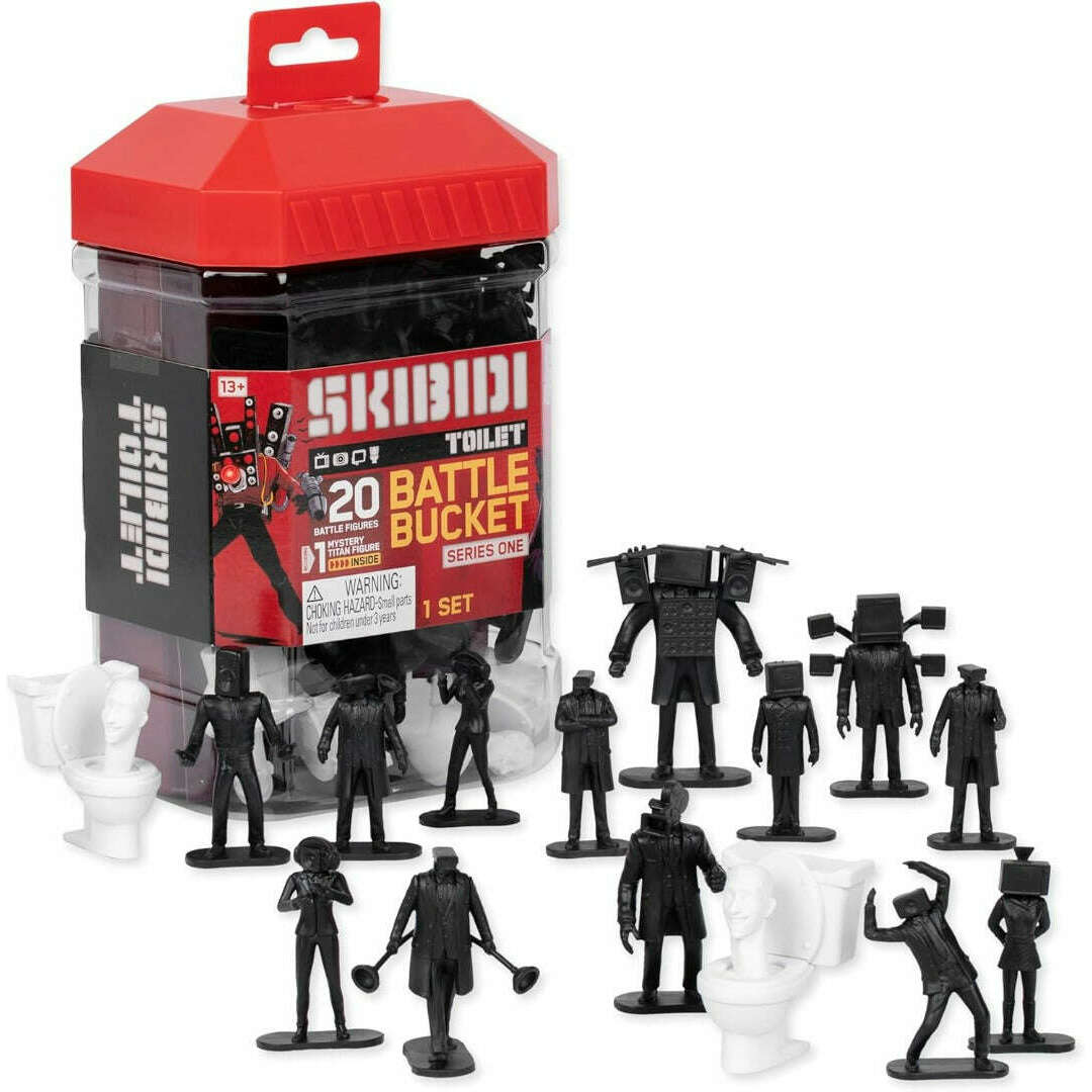 Toys N Tuck:Skibidi Toilet Battle Bucket,Skibidi Toilet