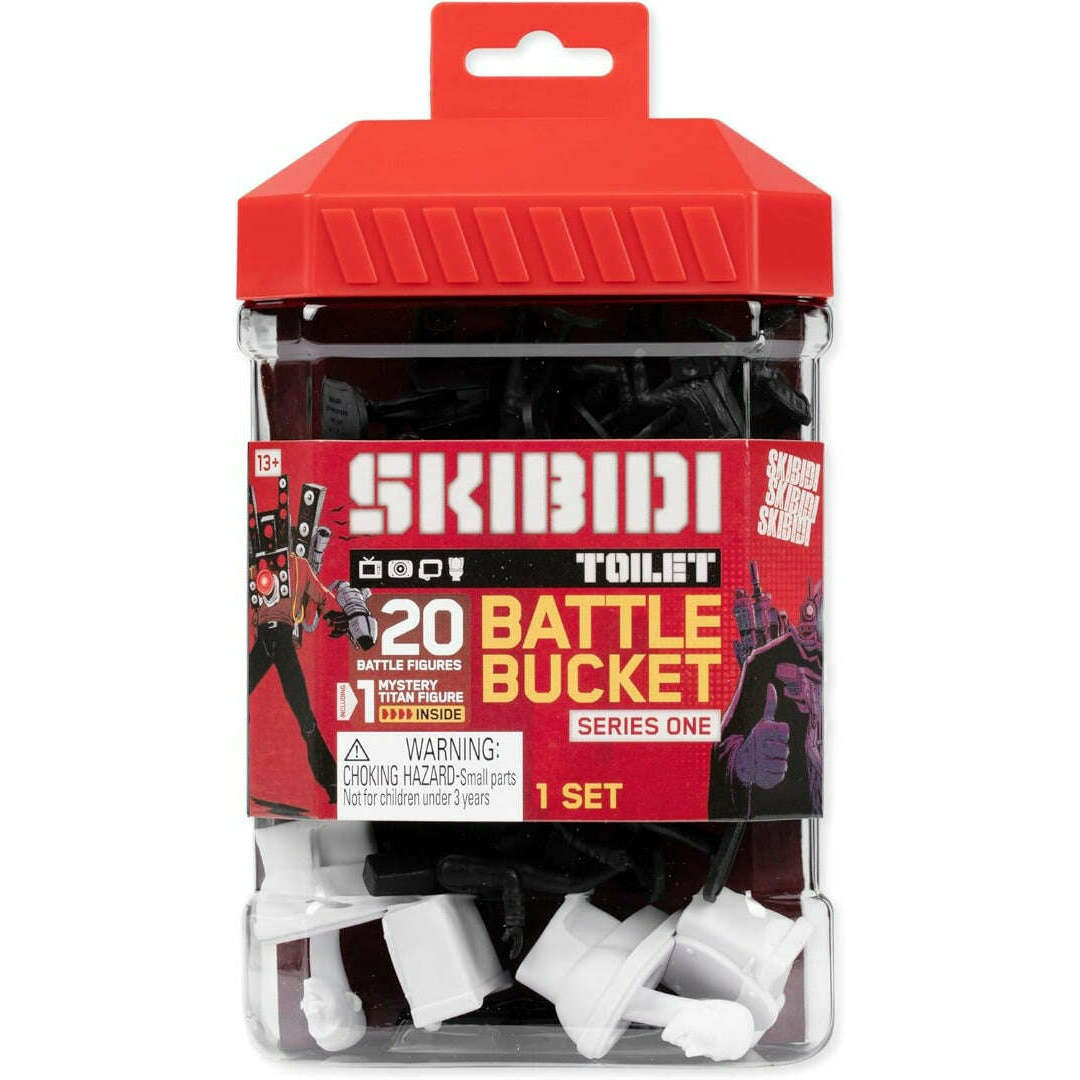 Toys N Tuck:Skibidi Toilet Battle Bucket,Skibidi Toilet