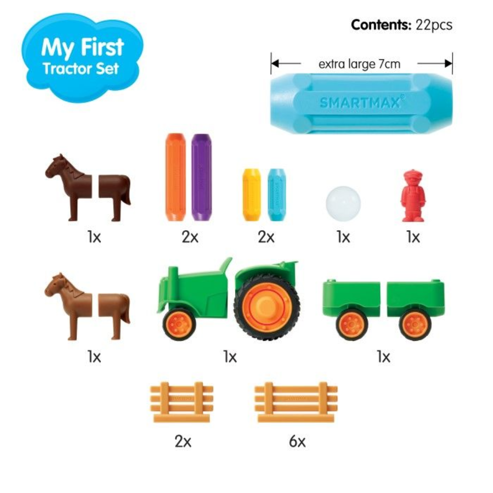 Toys N Tuck:Smartmax My First Tractor Set Magnetic Set,Smartmax