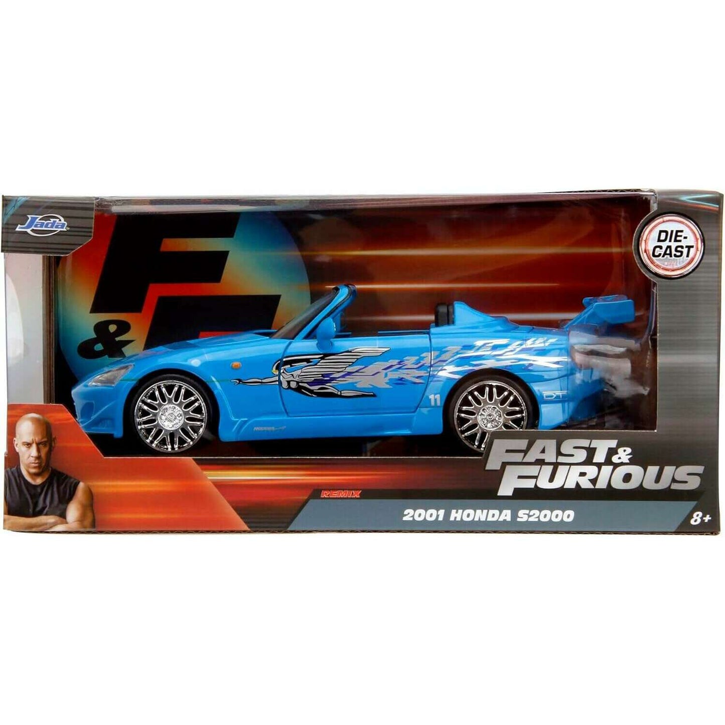 Toys N Tuck:Jada Fast & Furious 1:24 Die Cast 2001 Honda S2000,Fast