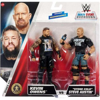 Toys N Tuck:WWE Action Figure - Main Event Showdown Series #20 - Kevin Owens VS Stone Cold Steve Austin,WWE