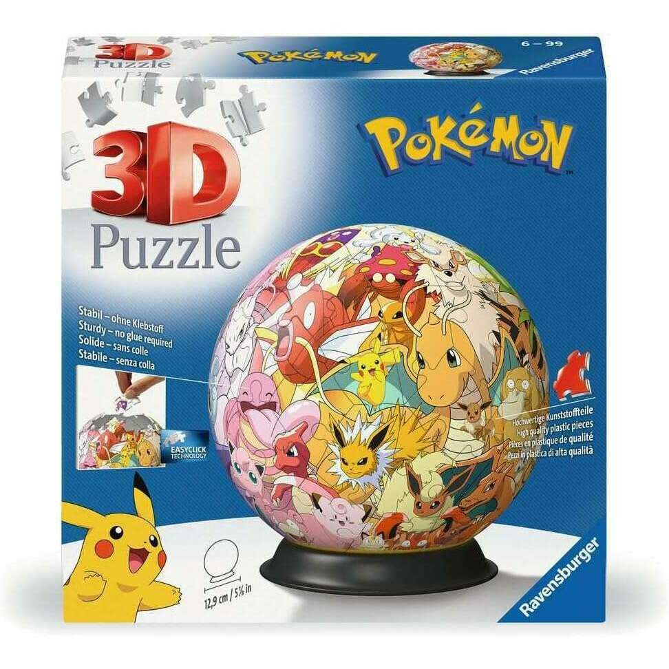 Toys N Tuck:Ravensburger 73pc 3D Puzzle Ball Pokemon,Ravensburger