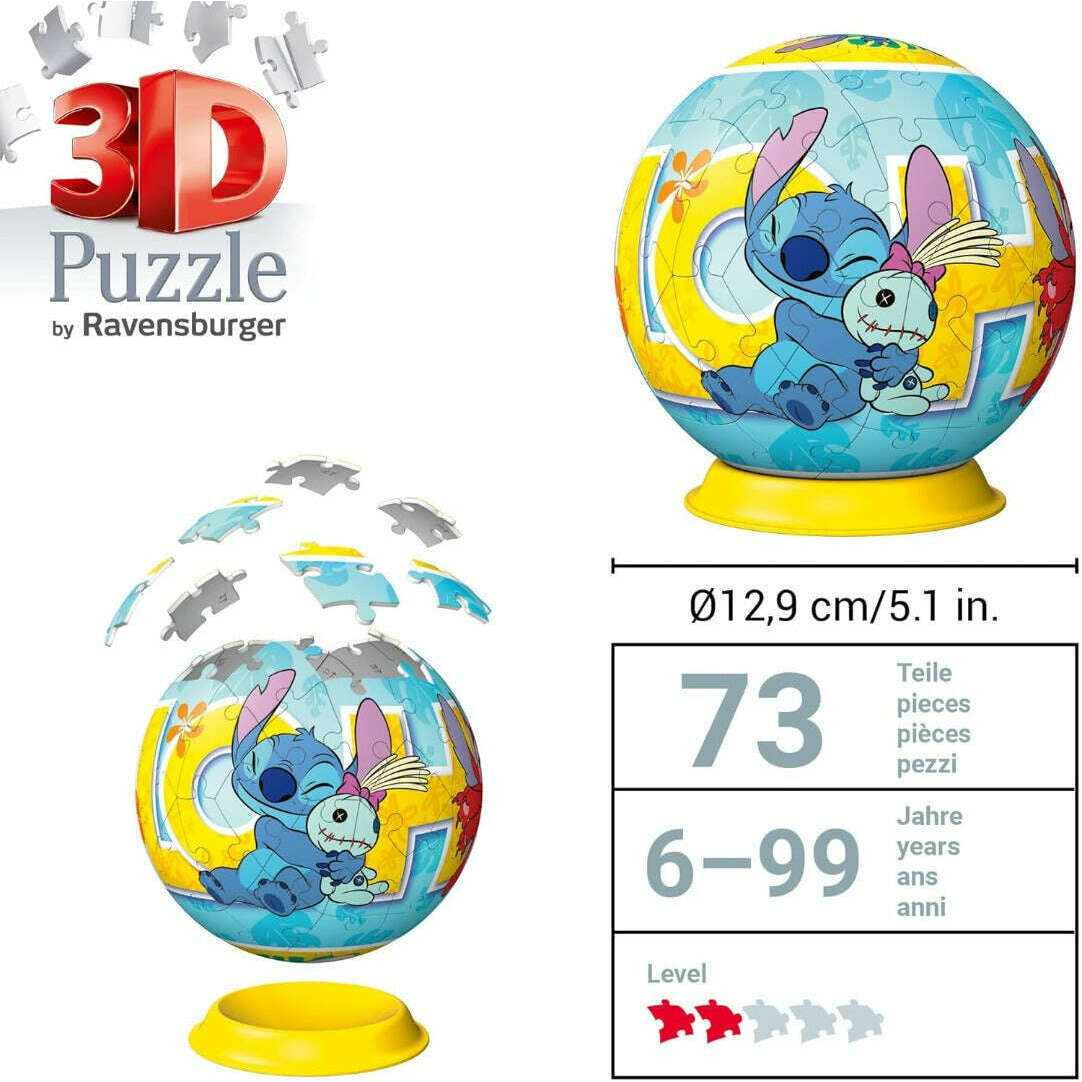 Toys N Tuck:Ravensburger 73pc 3D Puzzle Ball Stitch,Ravensburger