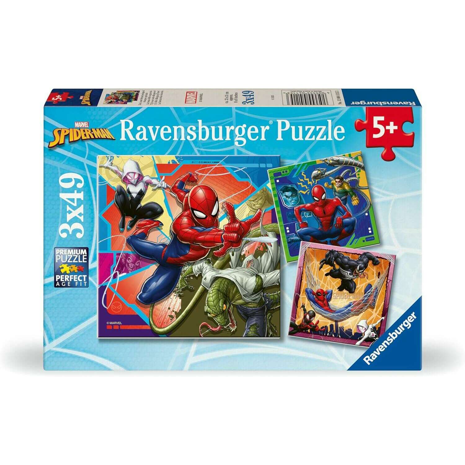 Toys N Tuck:Ravensburger 3 x 49pc Puzzle Marvel Spider-Man,Ravensburger