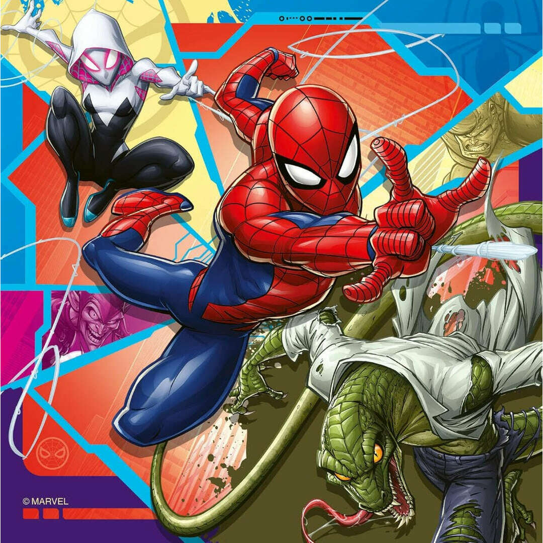 Toys N Tuck:Ravensburger 3 x 49pc Puzzle Marvel Spider-Man,Ravensburger