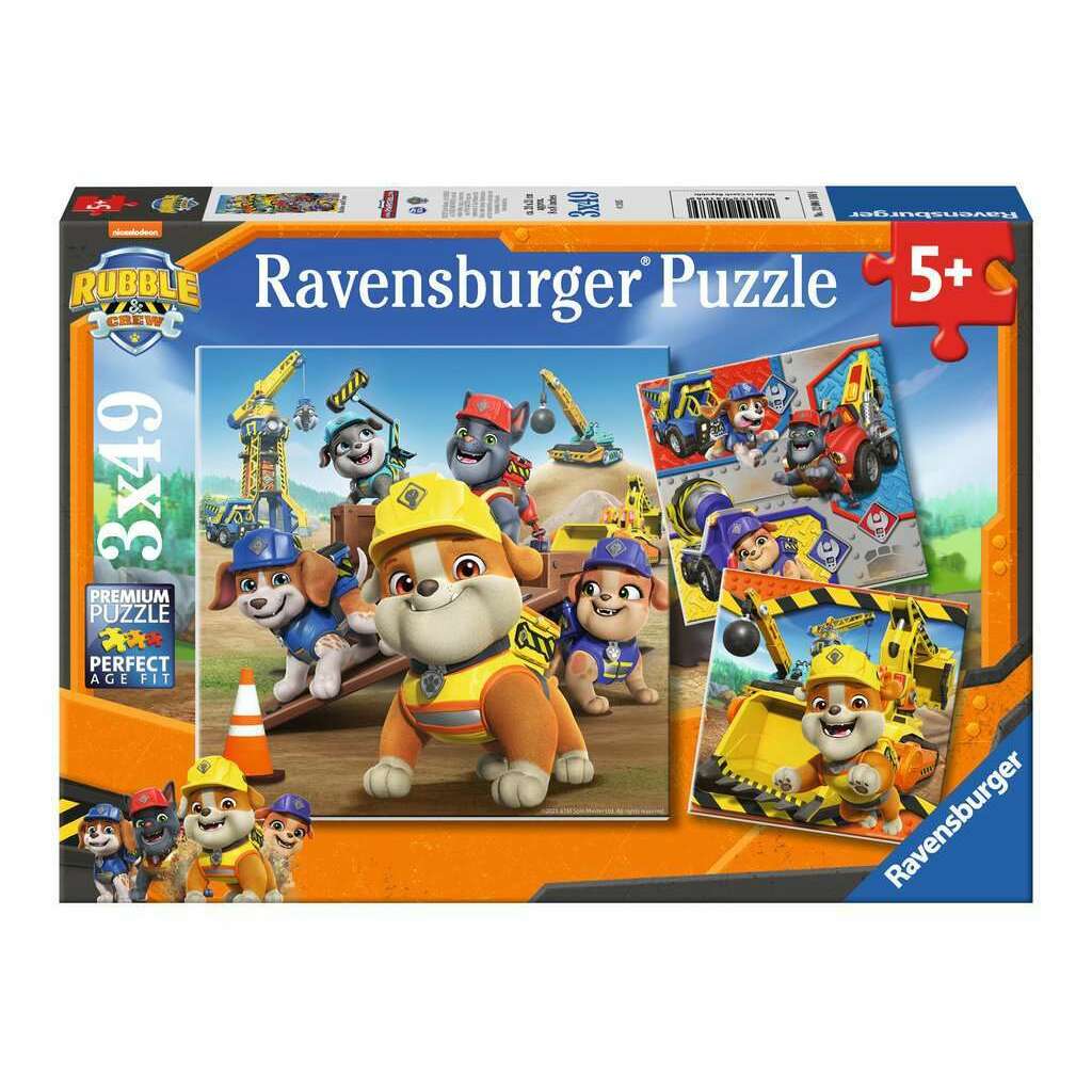 Toys N Tuck:Ravensburger 3 x 49pc Puzzle Rubble & Crew,Ravensburger