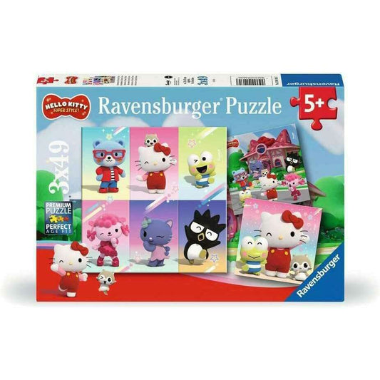 Toys N Tuck:Ravensburger 3 x 49pc Puzzle Hello Kitty,Ravensburger