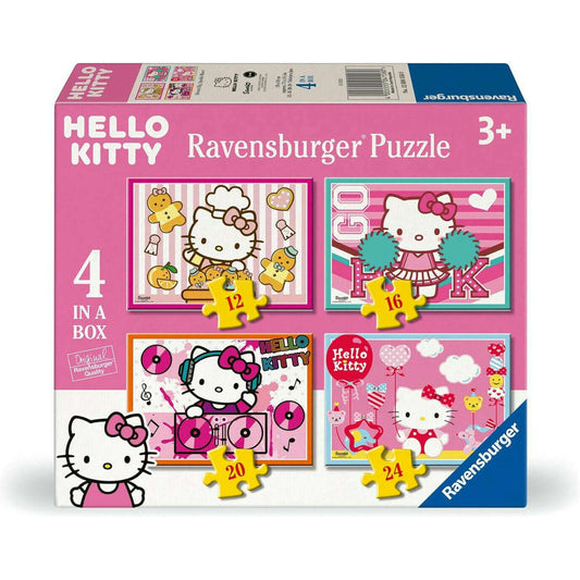 Toys N Tuck:Ravensburger 4 in a Box Puzzles Hello Kitty,Ravensburger