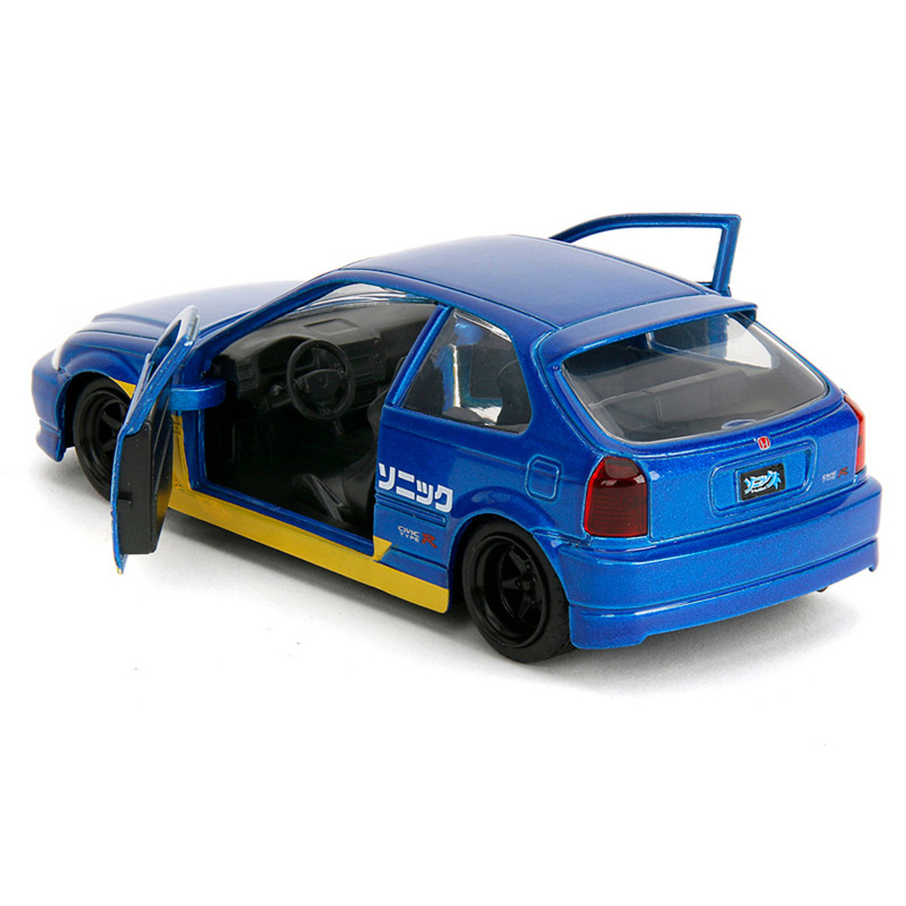 Toys N Tuck:Sonic The Hedgehog 1:32 Die Cast 1997 Honda Civic Type R,Sonic The Hedgehog