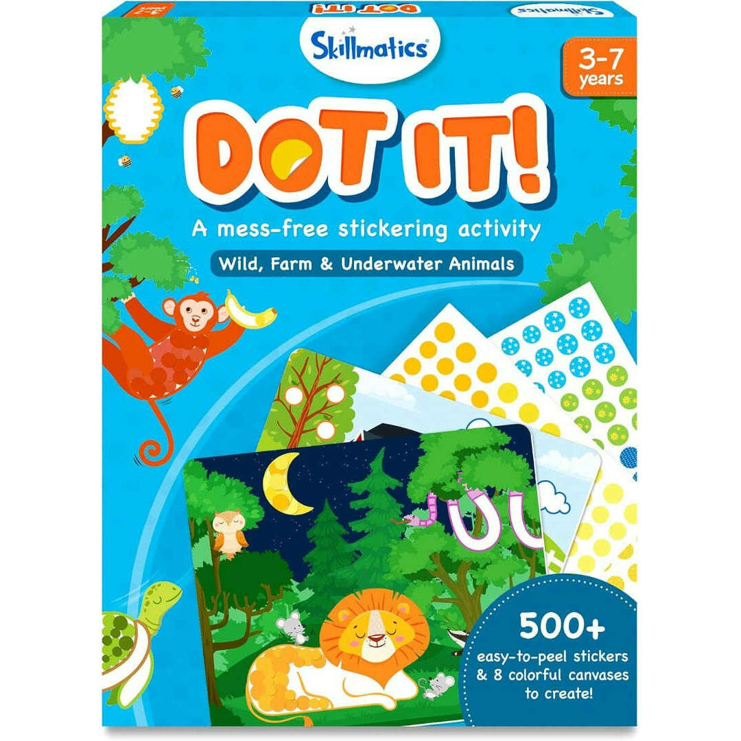 Toys N Tuck:Skillmatics Dot It - Wild, Farm & Underwater Animals,Skillmatics