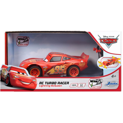 Toys N Tuck:Disney Cars R/C 1:24 RC Turbo Racer Lightning McQueen,Disney