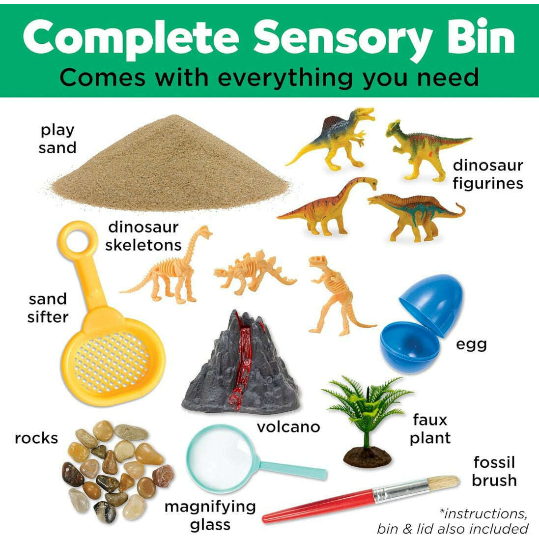 Toys N Tuck:Creativity For Kids Sensory Bin Dinosaur Dig,Creativity For Kids