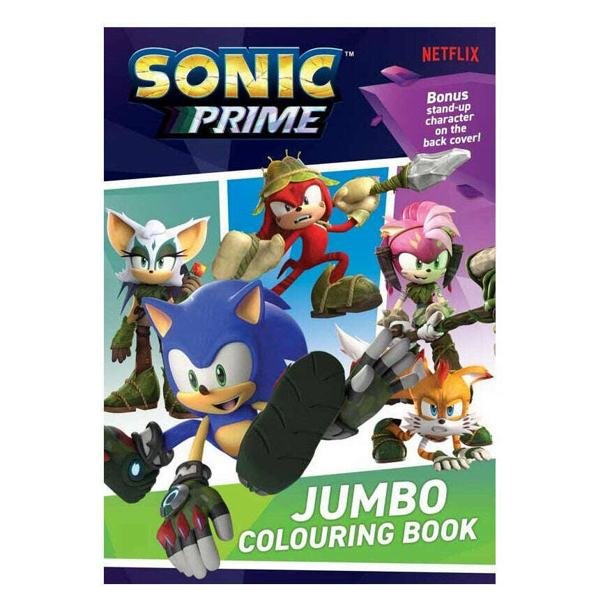 Toys N Tuck:Jumbo Sonic Prime Colouring Book,Alligator Books