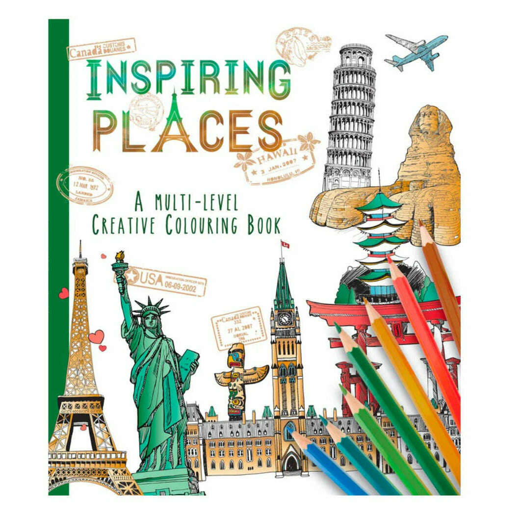 Toys N Tuck:Inspiring Places Creative Colouring Book,Alligator Books