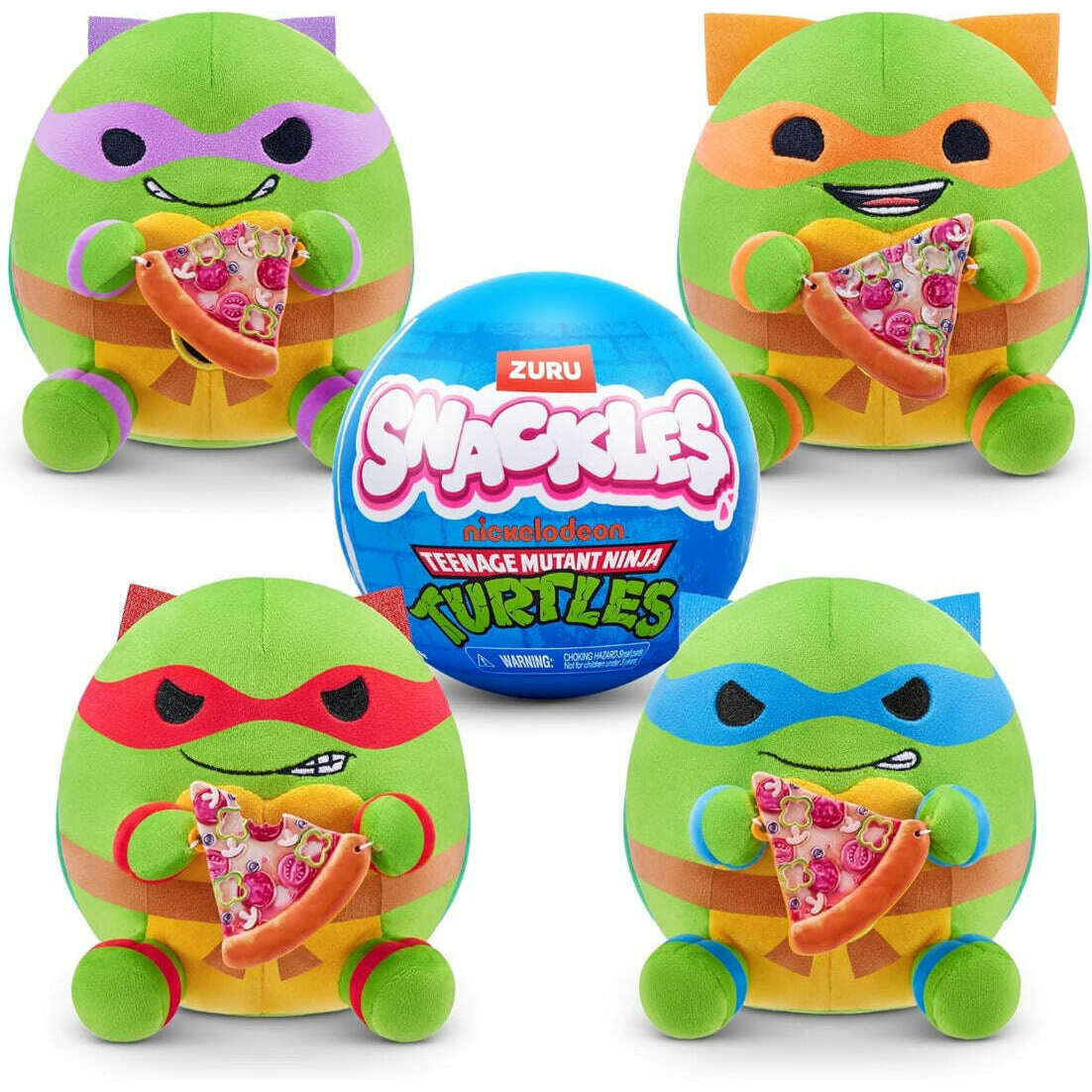 Toys N Tuck:Snackles Teenage Mutant Ninja Turtles Plush Mystery Ball,Teenage Mutant Ninja Turtles