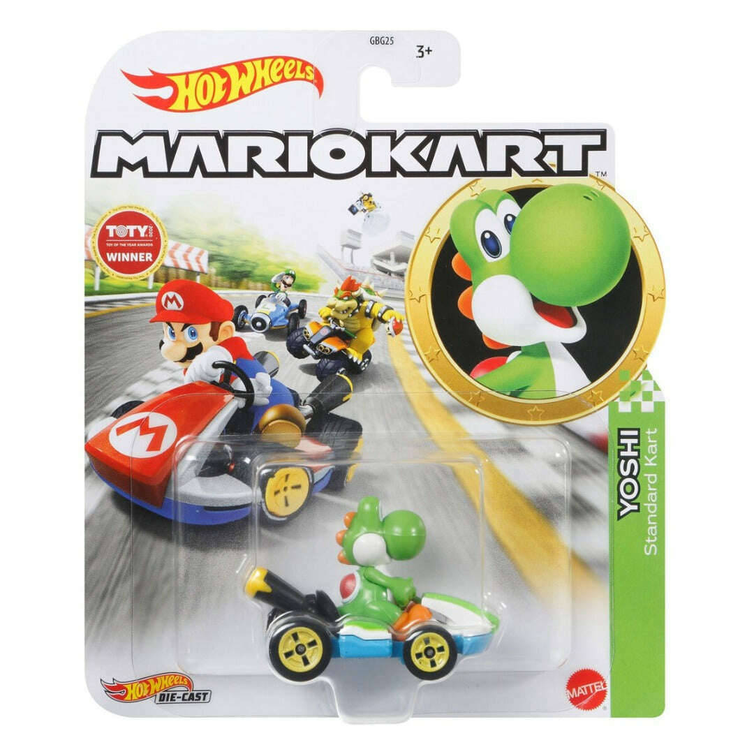 Toys N Tuck:Hot Wheels Mariokart - Yoshi Standard Kart,Hot Wheels