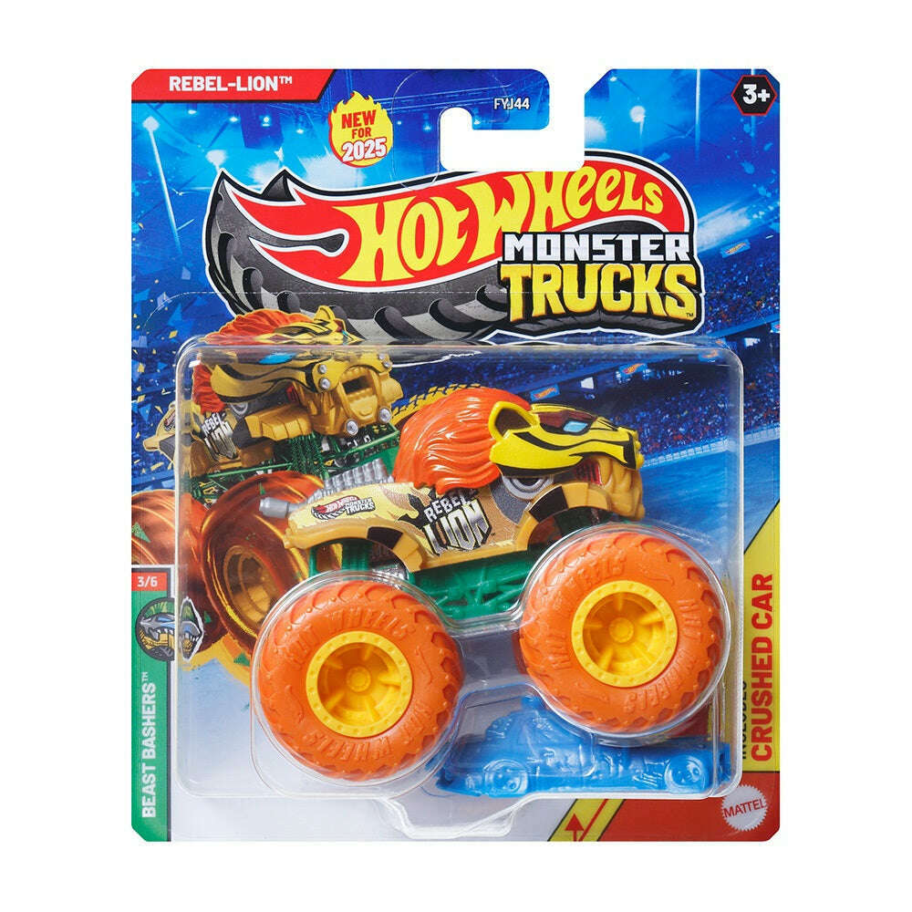 Toys N Tuck:Hot Wheels Monster Trucks - Rebel-Lion,Hot Wheels