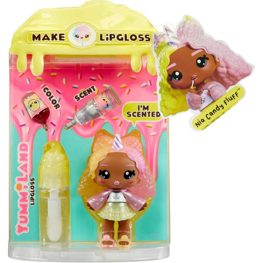 Toys N Tuck:Yummiland Lipgloss Doll Series 2 - Nia Candy Fluff,Yummiland