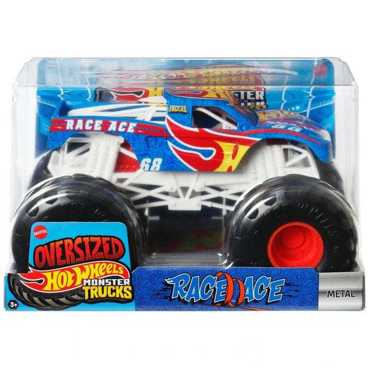 Toys N Tuck:Hot Wheels Monster Trucks Oversized - Race Ace,Hot Wheels