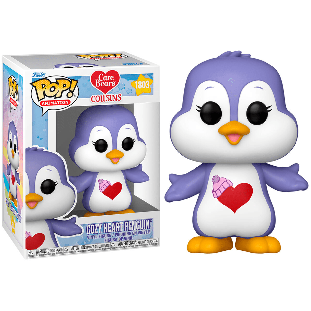 Toys N Tuck:Pop! Vinyl - Care Bears Cousins - Cozy Heart Penguin 1803,Care Bears