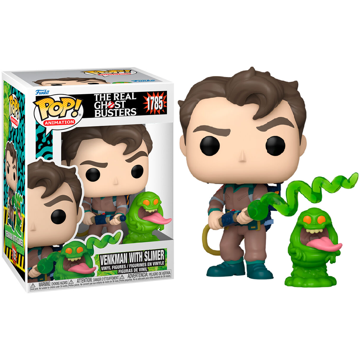 Toys N Tuck:Pop! Vinyl - The Real Ghostbusters - Venkman With Slimer 1785,Ghostbusters