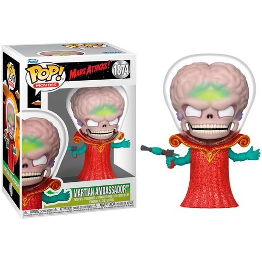 Toys N Tuck:Pop! Vinyl - Mars Attacks ! - Martian Ambassador 1874,Mars Attacks !