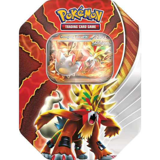 Toys N Tuck:Pokemon TCG Paradox Destinies Tin Gouging Fire EX,Pokemon