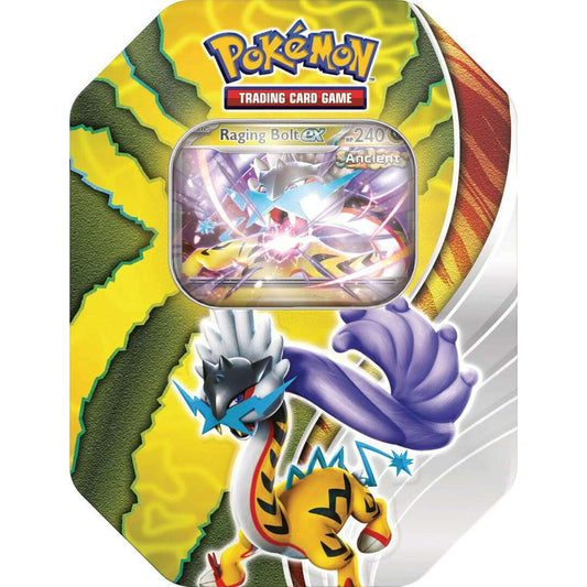 Toys N Tuck:Pokemon TCG Paradox Destinies Tin Raging Bolt EX,Pokemon