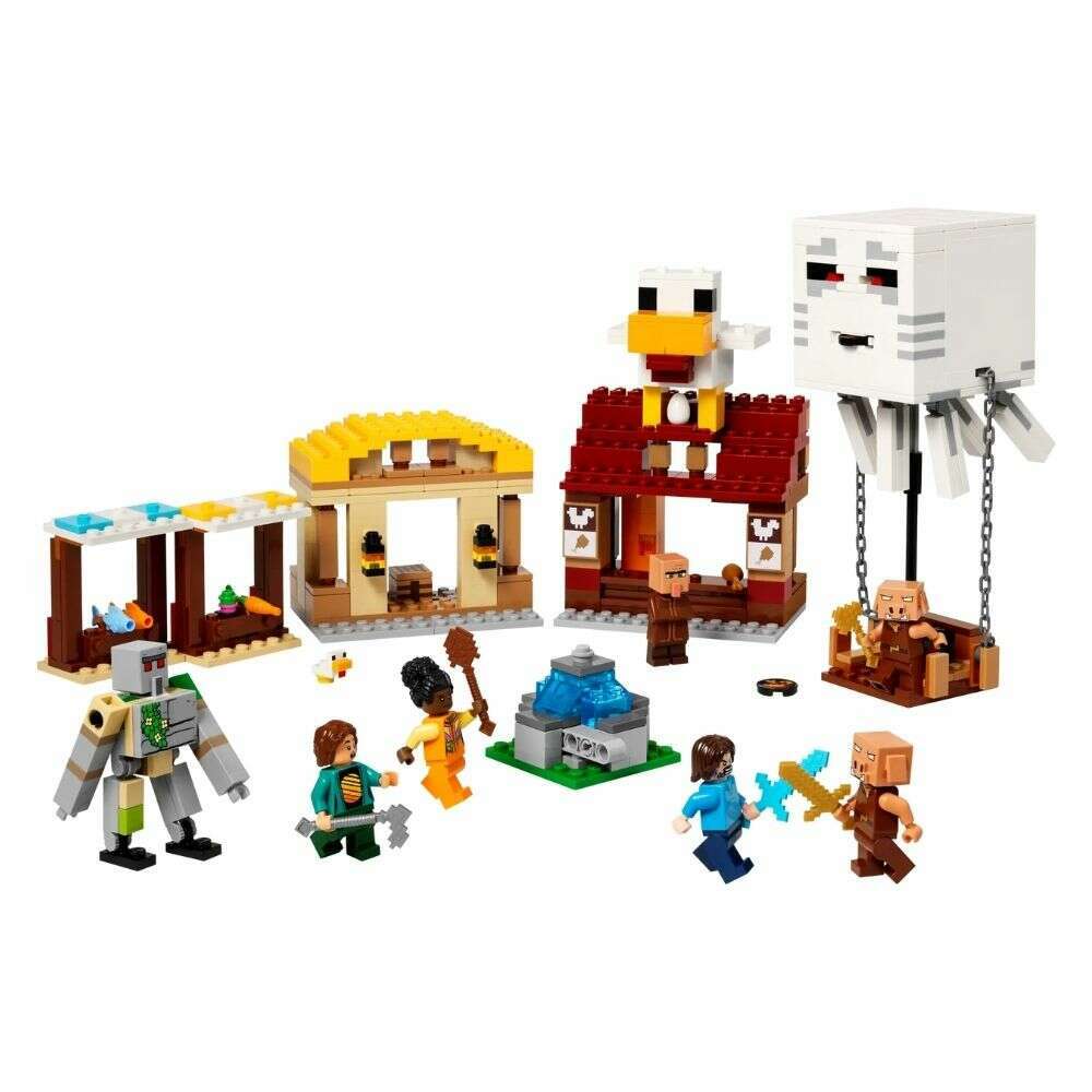 Toys N Tuck:Lego 21273 Minecraft The Ghast Balloon Village Attack,Lego Minecraft