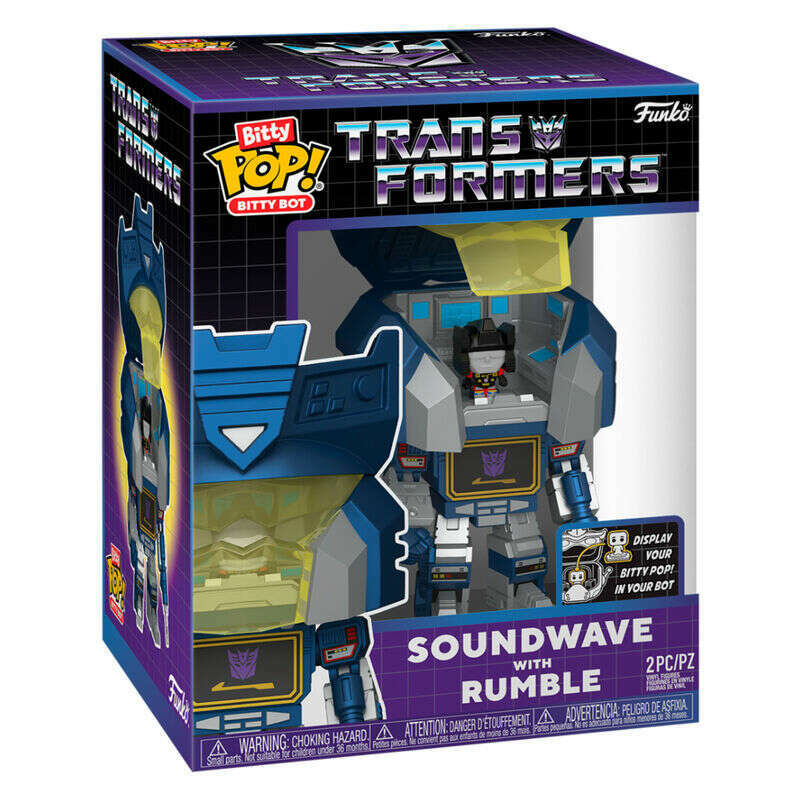 Toys N Tuck:Bitty Pop! Bitty Bot Transformers Soundwave With Rumble,Transformers