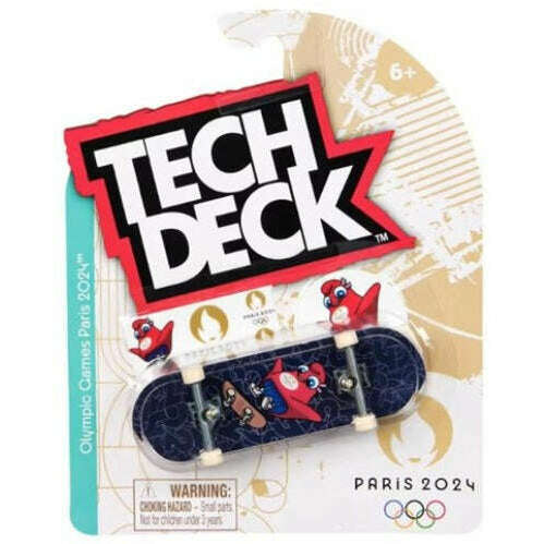 Toys N Tuck:Tech Deck Single Pack 96mm Fingerboard - Mascot  (Paris 2024),Tech Deck