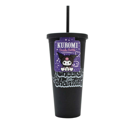 Toys N Tuck:Drinks Bottle With Straw - Kuromi,Hello Kitty