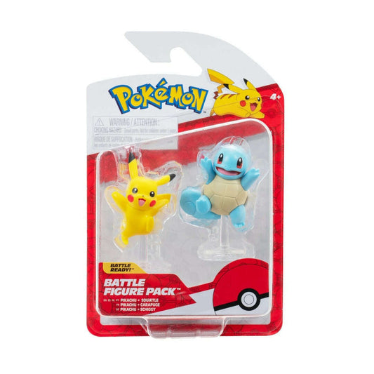 Toys N Tuck:Pokemon Battle Figure Pack - Pikachu Squirtle,Pokemon