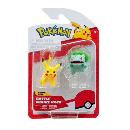 Toys N Tuck:Pokemon Battle Figure Pack - Pikachu Bulbasaur,Pokemon