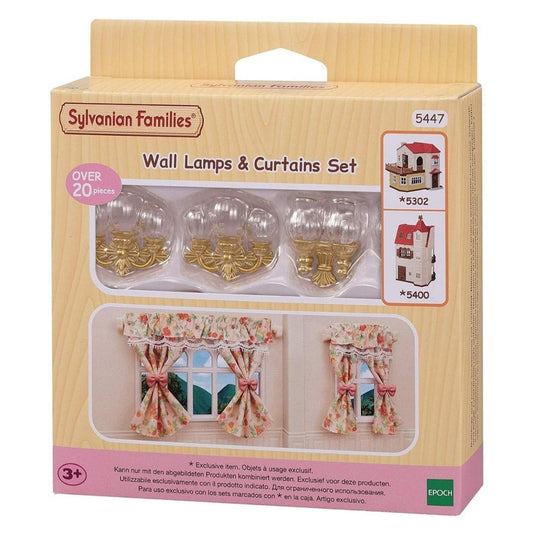 Sylvanian Families Wall Lamps & Curtains Set