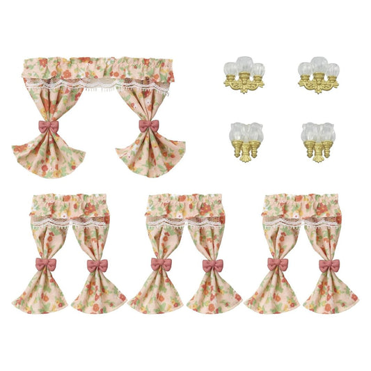 Sylvanian Families Wall Lamps & Curtains Set