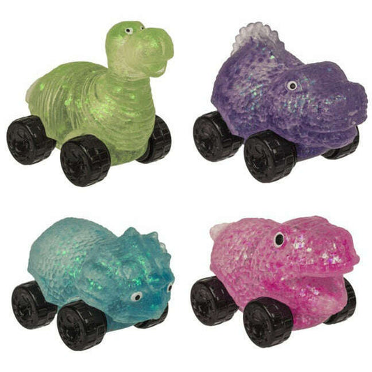 Toys N Tuck:Squishy Stretch Glitter Dino Car,Kandy Toys