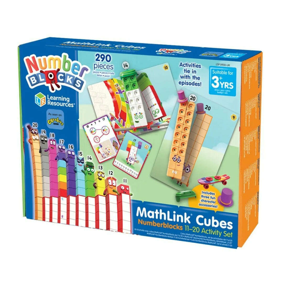 Toys N Tuck:Numberblocks Mathlink Cubes 11-20 Activity Set,Numberblocks