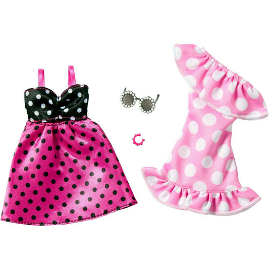 Toys N Tuck:Barbie Fashion Outfits - Polka Dot Set (HYV04),Barbie