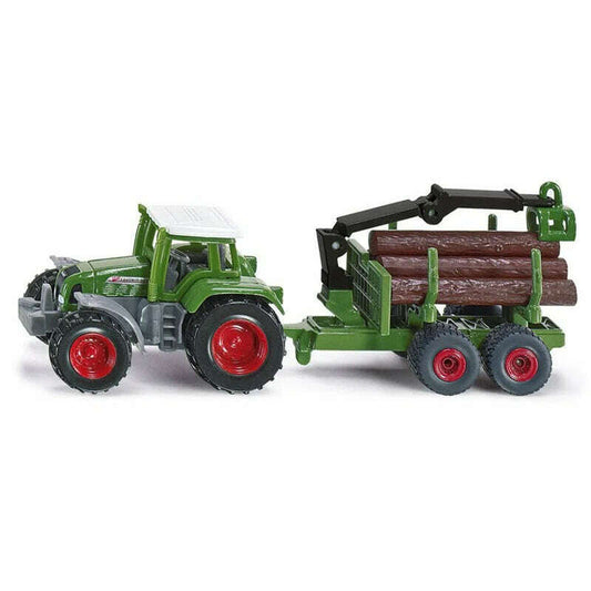 Toys N Tuck:Siku Diecast Vehicle 1645 Tractor With Forestry Trailer,Siku