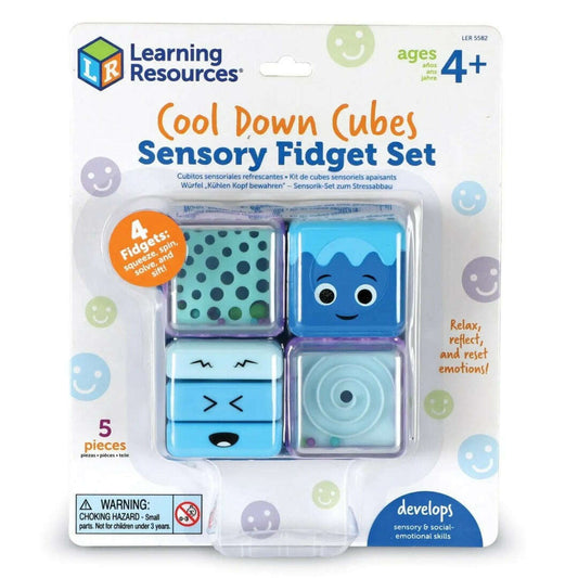 Toys N Tuck:Learning Resources Cool Down Cubes Sensory Fidget Set,Learning Resources