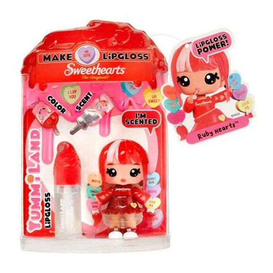 Toys N Tuck:Yummiland Lipgloss Doll Sweethearts Series - Ruby Hearts,Yummiland