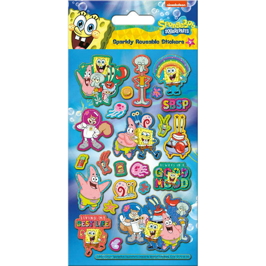 Toys N Tuck:Sparkly Character Sticker Pack - Spongebob Squarepants,Paper Projects