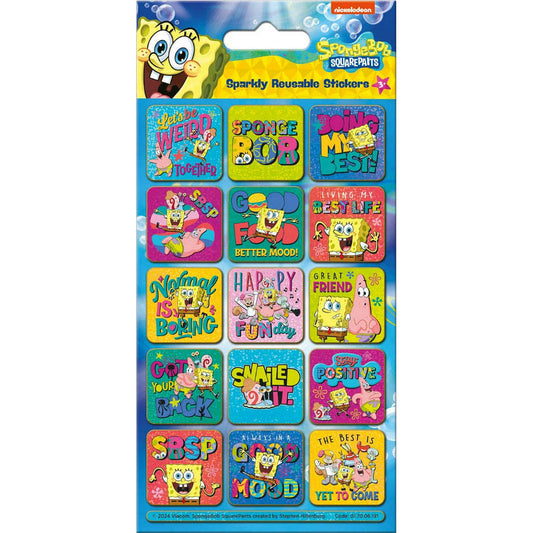 Toys N Tuck:Sparkly Character Sticker Pack - Spongebob Squarepants Captions,Paper Projects