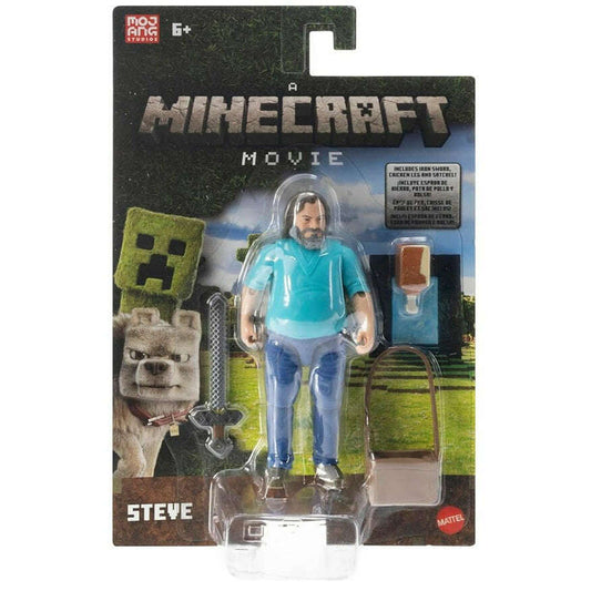 Toys N Tuck:Minecraft Movie 4 Inch Action Figure - Steve,Minecraft