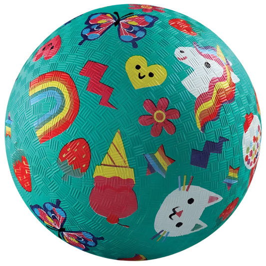 Toys N Tuck:Crocodile Creek 5'' Playground Ball - Smiley,Crocodile Creek